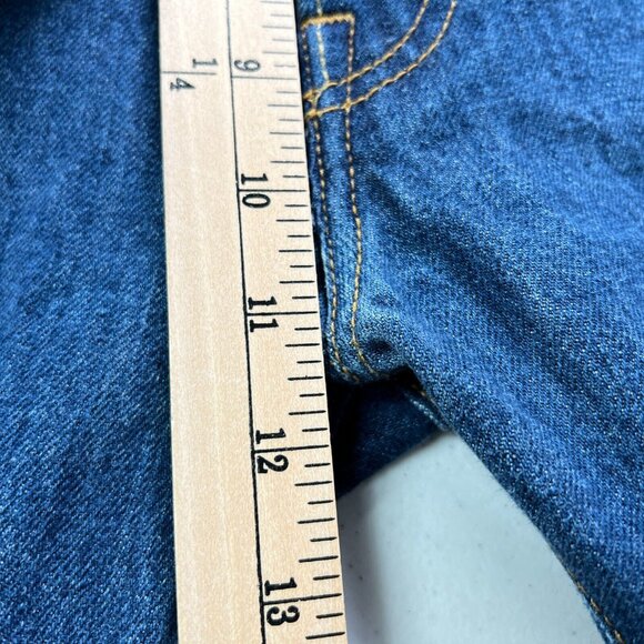 Levis 501 Jeans Button Fly Mens 38 X 36 Straight Leg Blue Denim Classic - Picture 11 of 12